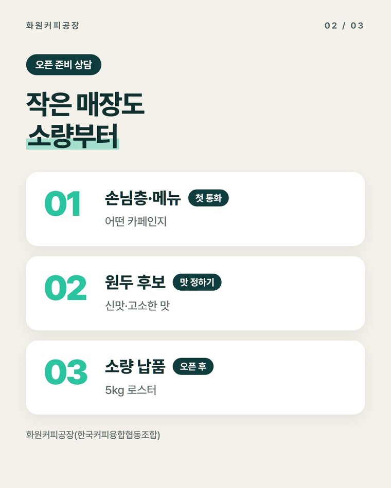 오픈 전에는 어떤 이야기부터 하나요?