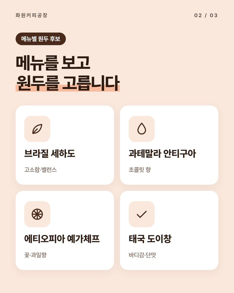 빵과 브런치 메뉴에 어울리는 원두는 어떻게 고르나요?